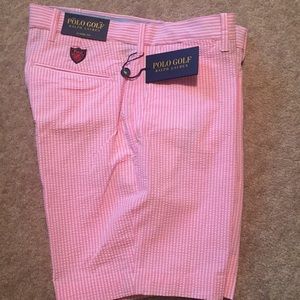 NWT Polo Ralph Lauren Seersucker Golf Shorts. S 30